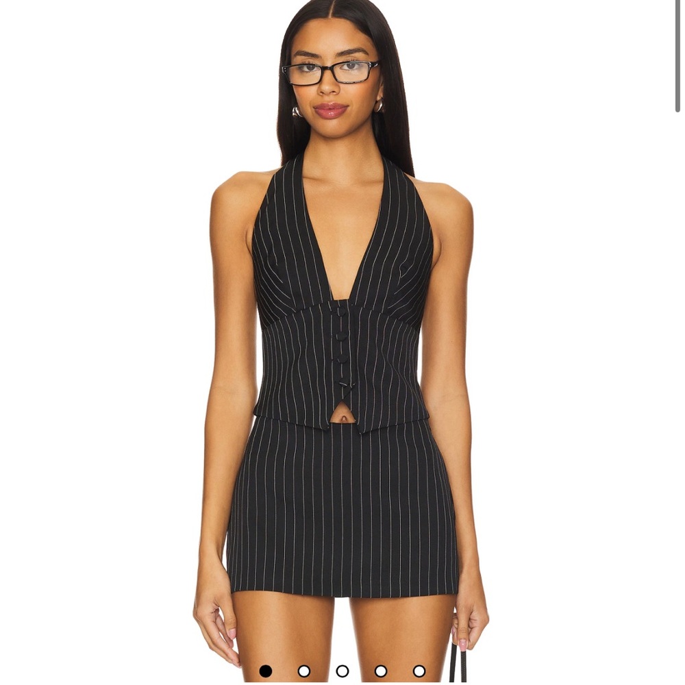 Grace Top in Black Pinstripe (ONLY TOP)